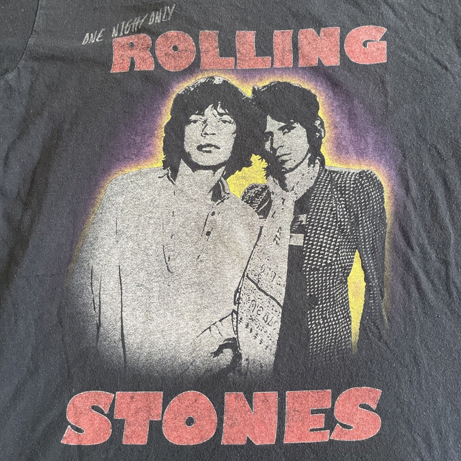 Rolling Stones Mick/keith T Shirt Women’s Size Large 2015 Classic Rock Band Tee