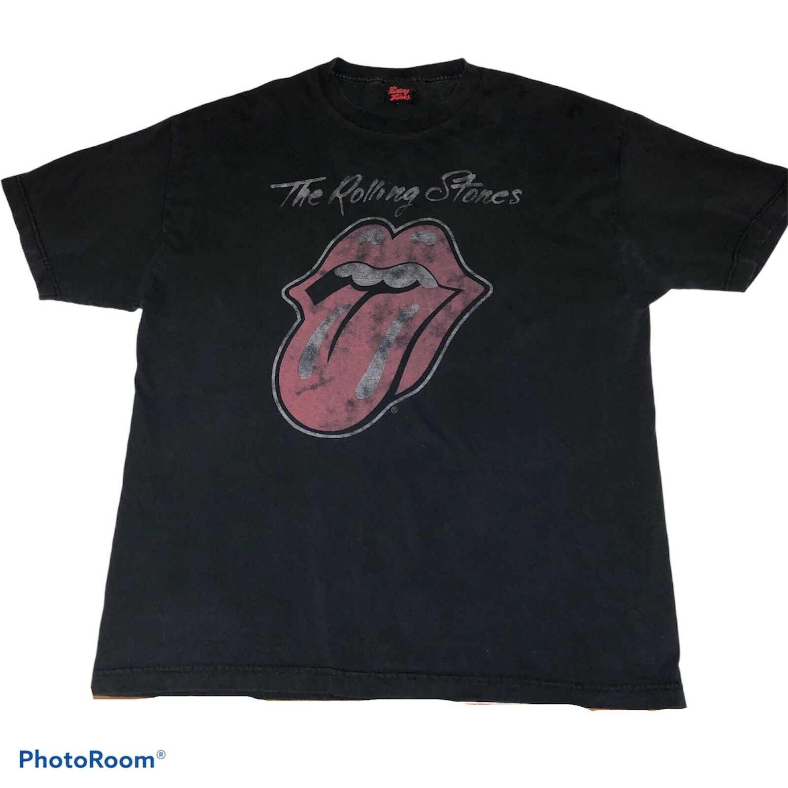 2011 2012 T-shirt The Rolling Stones Distressed Tongue Official Merch Large