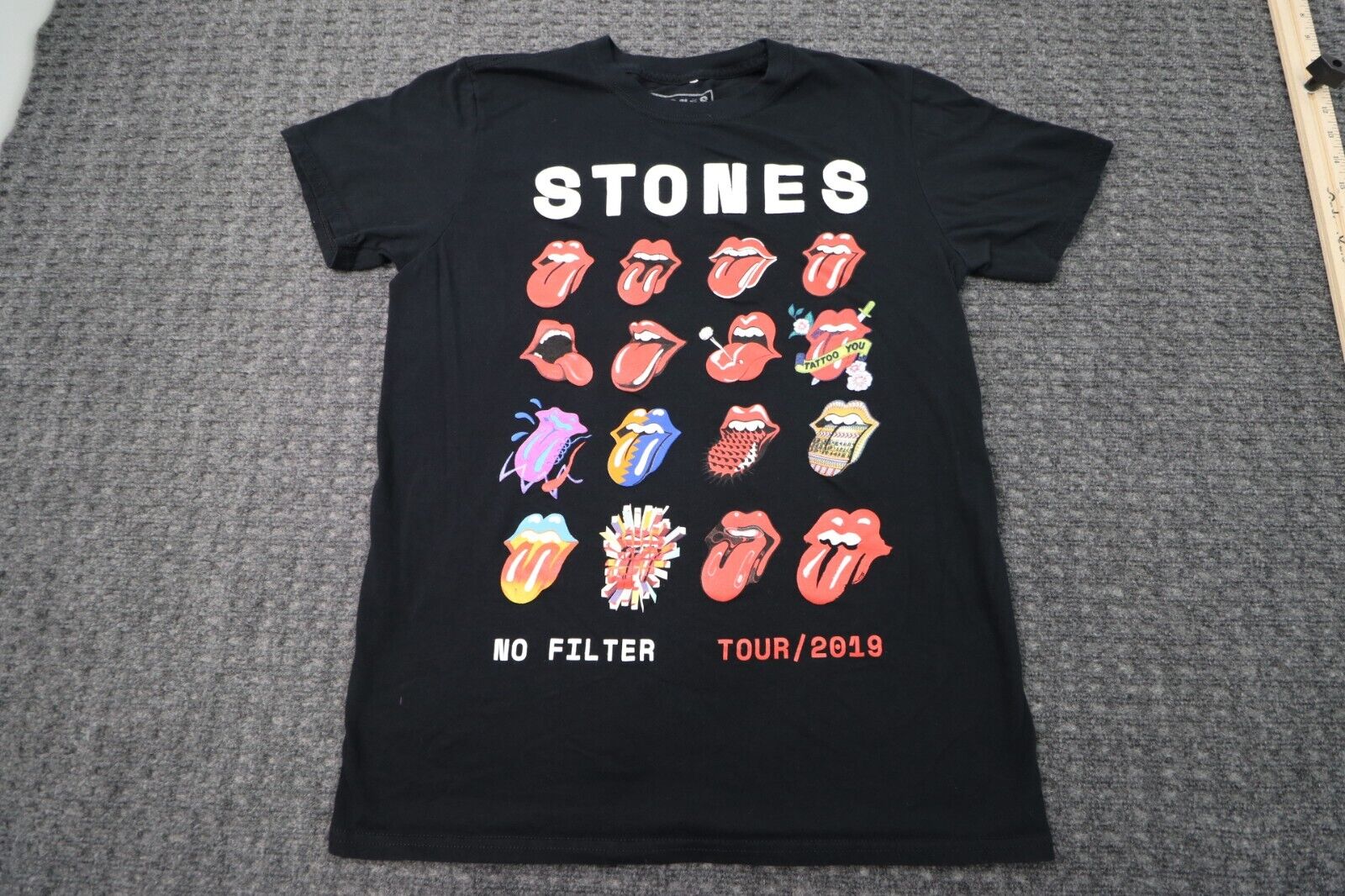 Bravado Merchandise Rolling Stones No Filter 2019 Concert Tee Mens Size Small