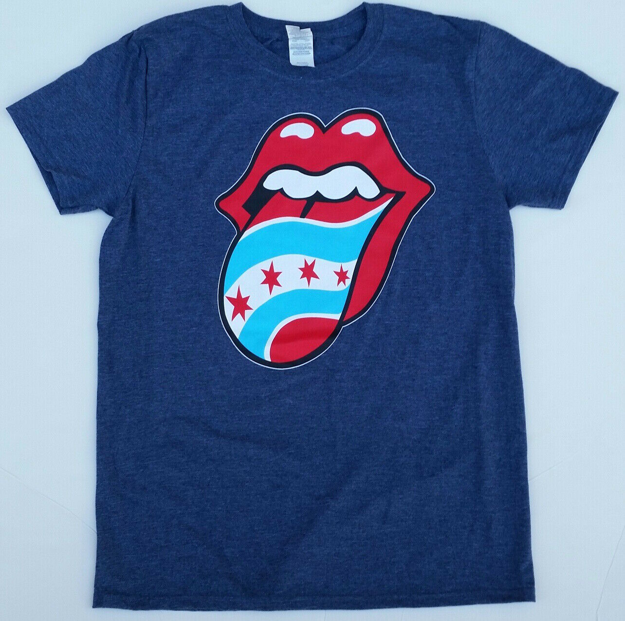 New Rolling Stones Soldier Field Chicago Flag Concert L T-shirt 2019 Tickets