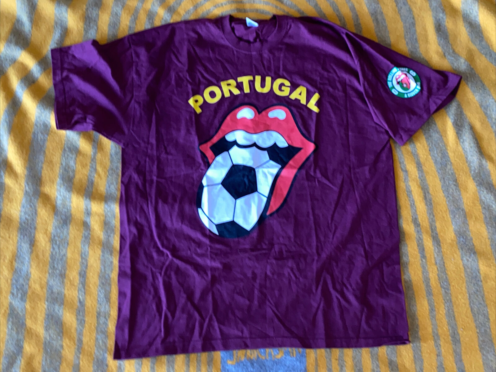 Vintage Rolling Stones Portugal Shirt Never Worn Original From The World Cup